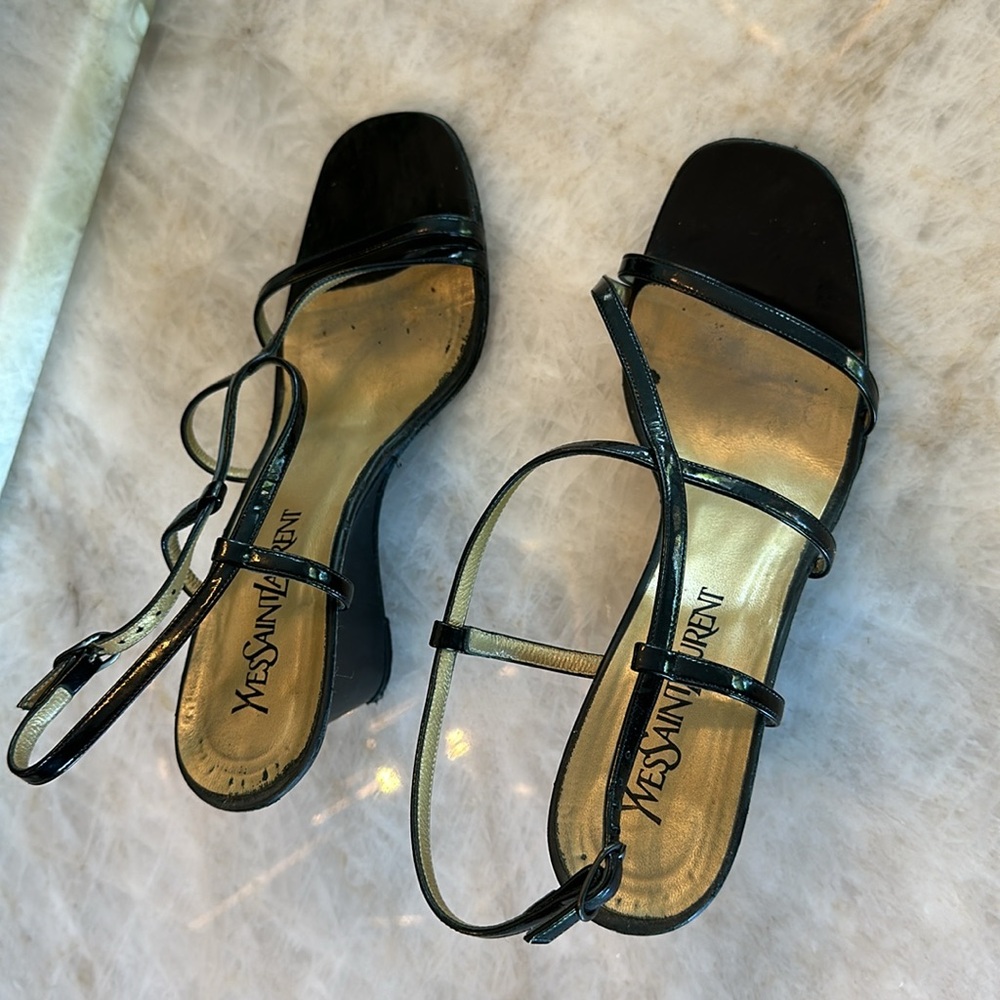 YSL sandals Yves Saint Laurent size 38 USA 8 - Picture 7 of 13